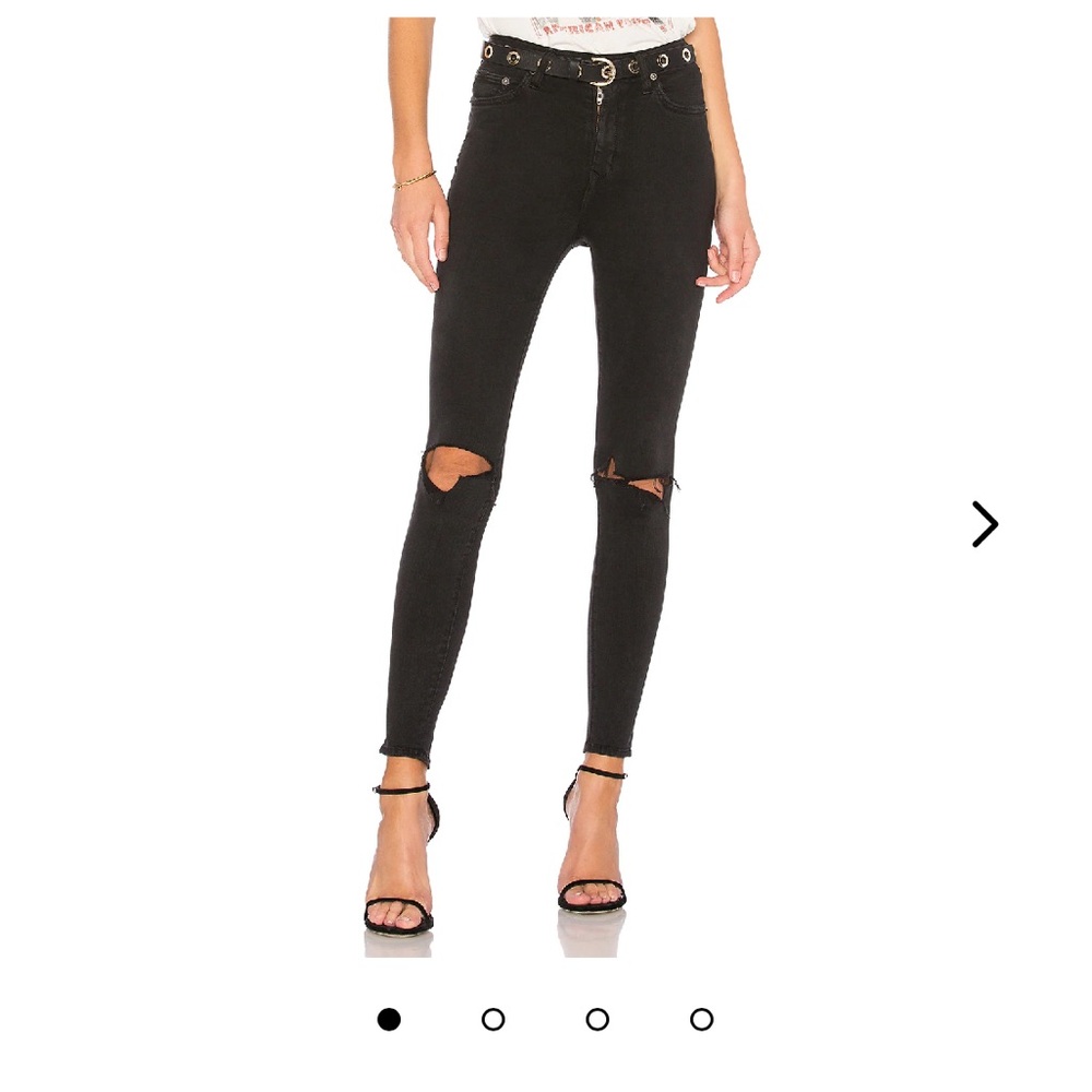 Lovers and friends mason high rise distressed denim